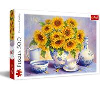 Trefl, Puzzle, Sonnenblumen, 500 Teile, Premium Quality, für Erwachsene und Kinder AB 10 Jahren, Tournesols