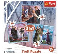 Trefl Puzzle Ice Kingdom 2 - 3in1 set 20+36+50 pièces