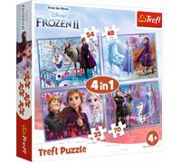 TREFL Puzzle Ice Kingdom 2 : Voyage vers l'inconnu 4in1 (35,48,54,70 pièces)