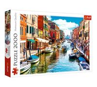 Trefl, Puzzle, Île de Murano, Venise, 2000 Pièces, Haute Qualité, Italie, Paysage, Vue Romantique, Vacances Puzzle, pour Adultes et Enfants à partir de 12 Ans