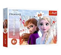 Trefl - Puzzle - Le Monde Magique d'Anna et Elsa La Reine des Neiges 2 Disney 60 Pièces, pour Enfants à partir de 4 Ans