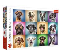 Trefl, Puzzle, Lustige Hundeporträts, 1000 Teile, Premium Quality, für Kinder AB 12 Jahren