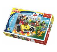TREFL Puzzle Mickey et les pilotes de course 60 pièces