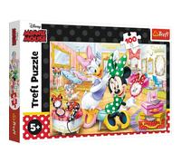 Trefl - Puzzle - Minnie dans Un Salon de beauté - Disney Minnie 100 Pièces, pour Les Enfants à partir de 5 Ans