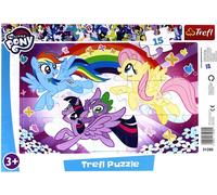Trefl Puzzle My Little Pony Puzzle Finestra 15 Pièces Grandes Dimensions 23x33cm