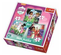 TREFL Puzzle Nella, princesse des chevaliers et son monde 3en1 (20,36,50 pièces)