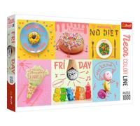 TREFL Puzzle Neon Color Line Sweet Week 1000 Teile