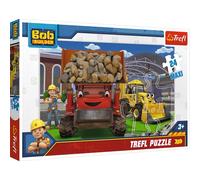 Trefl - Puzzle - on Peut Le Faire !, Bob Le Bricoleur 24 Maxi Pièces, pour Les Enfants À Partir De 3 Ans