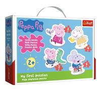 Trefl - Puzzle - Peppa Pig Mignon, Peppa Pig, de 3 à 6 Pièces, 4 Sets, pour Les Enfants à partir de 2 Ans