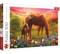 Trefl Puzzle Pferde auf der Wiese, 500 Teile, 48 x 34 cm, 37451