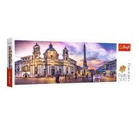 Trefl, Puzzle, Piazza Navona, Rome, 500 Pièces, Panorama, Qualité Premium, pour Adultes et Enfants à partir de 10 Ans