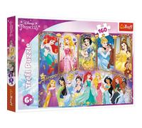 Trefl - Puzzle - Portraits de Princesses Princesse Disney 160 Pièces, pour Enfants à partir de 6 Ans