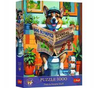 Trefl Puzzle Premium Plus Quality 1000 el. Corgi w Toalecie Trefl