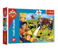 Trefl - Puzzle - Prêt à Aider Sam Le Pompier 30 Pièces, pour Enfants à partir de 3 Ans