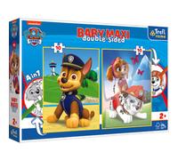 Trefl Primo-Paw Patrol:The Mighty Movie, Chiots héroïques-4en1 : 2x10 Grands Pièces,Puzzles Colorés avec Les Personnages de Pat’Patrouille, pour Les Enfants à partir de 2 Ans