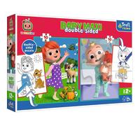 TREFL Puzzle réversible Cocomelon : amis BABY MAXI 2x10 pièces