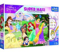 TREFL Puzzle réversible Happy Princesses SUPER MAXI 24 pièces