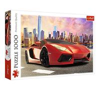 Trefl, Puzzle, Rundfahrt bei Sonnenuntergang, 1000 Teile, mit Auto, für Kinder AB 12 Jahren, Farbig, 10601, Balade au Coucher du Soleil