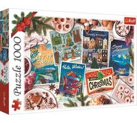 Trefl 1000 Pièces Collage de Noël, DIY, Divertissement Créatif, Amusant, Neige, Biscuits, Puzzles Classiques pour Adultes et Enfants 12, 10730, Souvenirs d'hiver