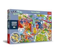 Trefl - Puzzle Spy Guy Lost Items : USA - 500 pièces, Devenez Détective et Trouvez 20 différences, Objets Perdus, Divertissement Créatif pour Adultes et Enfants à partir de 10 Ans
