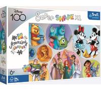 Trefl Puzzle Super Shape XL Disney's Colorful World 160 pièces