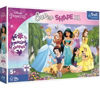 TREFL Puzzle Super Shape XL Princesses Disney : Dans le jardin 104 pièces