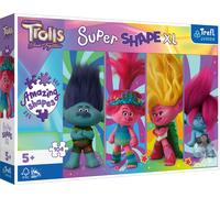 TREFL Puzzle Super Shape XL Trolls 3 : Trollie joue 104 pièces