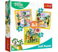 Trefl Puzzle Treflici - L'union fait la force 3en1 (20,36,50 pièces)