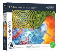 TREFL Puzzle UFT Aerial Mindblow : Labyrinthe de couleurs 500 pièces