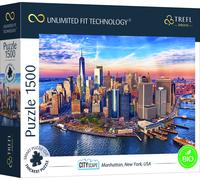 Trefl Puzzle UFT Cityscape: Manhattan, New York, USA, 1500 Teile, 85 x 58 cm, 26189