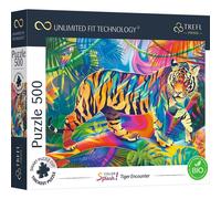 TREFL Puzzle UFT Color Splash : Rencontre avec le tigre 500 pièces
