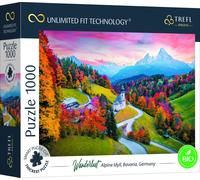 Trefl Puzzle UFT Wanderlust: Alpenidylle, Bayern, 1000 Teile, 68.3 x 48 cm, 10703
