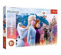 Trefl - Puzzle - Un Voyage Magique, Disney La Reine des Neiges 2 24 Maxi Pièces, pour Enfants À Partir De 3 Ans