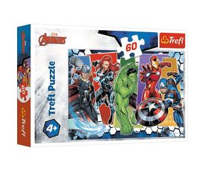 Trefl, Puzzle Vengeurs Invincibles Marvel Avengers 60 pièces pour Enfants à partir de 4 Ans