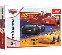 TREFL Puzzle Voitures avant la course 30 pièces