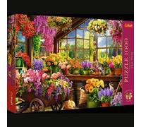 Trefl Premium Plus Quality - Puzzle Tea Time : Préparation au Printemps - 1000 pièces, Série d'Images Nostalgiques Peintes, Pièces Parfaitement Assorties, pour Adultes et Enfants à partir de 12 Ans