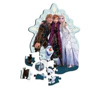 Trefl - Puzzles en Bois 50 pièces, Le Royaume de la Glace, Frozen 2, 5+ | Puzzle en bois à formes, formes irrégulières, 10 figurines, personnages de contes populaires, entraînement de la mémoire