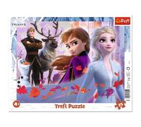 Trefl, Puzzles en Cadres, Aventures dans La Reine des Neiges, Disney La Reine des Neiges 2, 25 Pièces, pour Enfants à partir de 4 Ans