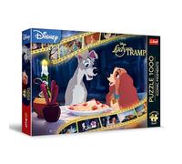 Trefl Qualité Premium Plus - Puzzle Iconic Moments : La Belle et Le Clochard - 1000 pièces, série de Puzzles avec Les Personnages préférés,pour Adultes et Enfants à partir de 12 Ans