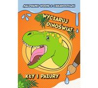 TREFL Rafraîchis les dinosaures ! Peinture à l'eau avec des curiosités. Dents et griffes 09802 Trefl