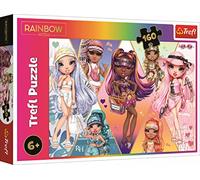 Tréfl - Rainbow High, Joyeux Amis - Puzzle 160 Elements - Puzzles colorés avec des Personnages de Contes de fées Rainbow High, Divertissement créatif, Amusant pour Les Enfants à partir de 3 Ans