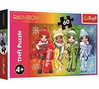 Tréfl - Rainbow High, Poupées Joyeuses - Puzzle 60 Elements - Puzzle Coloré avec des Personnages de Conte de Fées Rainbow High, Divertissement Créatif, Amusement pour Les Enfants à partir de 4 Ans