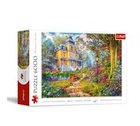 Trefl Résidence d'été 6000 pièces Grande et détaillée, Bricolage, Divertissement créatif, Amusant, Puzzle Classique pour Adultes et Enfants à partir de 15 Ans, Multicolore, 65007