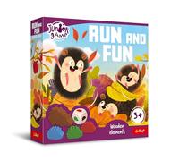 Trefl - Run and Fun, Junior Game - Jeu de société pour les jeunes enfants, Hérissons en bois, Apprentissage par le jeu, Jeu pour les enfants à partir de 3 ans