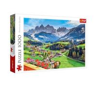 Trefl - Sainte Madeleine, Dolomites, Italie - Puzzle de 1000 pièces - Puzzle représentant Une Magnifique Vue des Dolomites en Italie, pour Adultes et Enfants à partir de 14 Ans