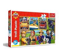 Trefl-Sam Le Pompier,Sam Le Pompier et Ses Ami -Puzzle 24 Maxi-24 Grands Eléments, Puzzles Colorés avec Personnages de Dessins Animés Sam Le Pompier, Amusant pour Les Enfants à partir de 3 Ans