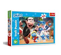 Trefl - Schtroumpfs, Les enseignements du Papa Schtroumpf - Puzzle 100 Pièces - uzzle coloré avec des Personnages de Film Animé, Loisir Créatif, Loisir pour Les Enfants à partir de 5 Ans