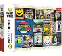 Tréfl - Smiley World, Vivez positivement ! - Puzzles de 1000 pièces - Collage, Sourire, Puzzle Heureux, Puzzle Bricolage, Divertissement Créatif, Puzzle Classique pour Adultes et Enfants 12+