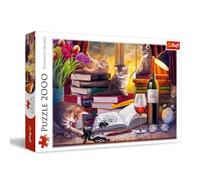 Trefl Soirée de Chats 2000 Pièces Animaux, Divertissement créatif, Puzzle Classiques pour Les Adultes et Les Enfants à partir de 14 Ans, 27126, Multicoloured