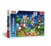 Trefl - Sonic The Hedgehog, Sonic et Ses Amis - Puzzle 160 éléments - Puzzle coloré avec Les Personnages du Jeu, Collage, Divertissement créatif, Amusant pour Les Enfants à partir de 6 Ans